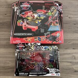 Bundle Set Toy Bakugan Battle Arena Dragonoid + Bakugan Clash Pack Street Brawl